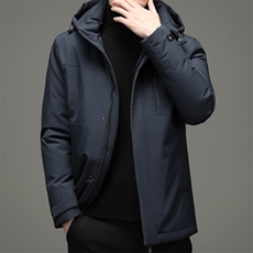 冬季新款羽绒服男士连帽可脱卸宽松休闲简约百搭外套ZG2926-P300，男装羽绒服，电商B212（原钱塘6029）