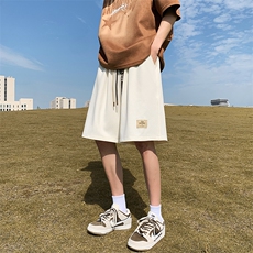 抖音品质新款宽松贴标大码运动五分裤短裤313A-1-NK119-P45控58，男装休闲裤，星座808A-1
