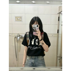 H1012-P40原版小香风刺绣+钉珠+烫钻宽松休闲短袖T恤，女装T恤，星座617A-2