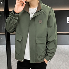 春秋季新款夹克男士立领外套M字母设计百搭工装上衣外套702-P52，男装夹克，星座1403B