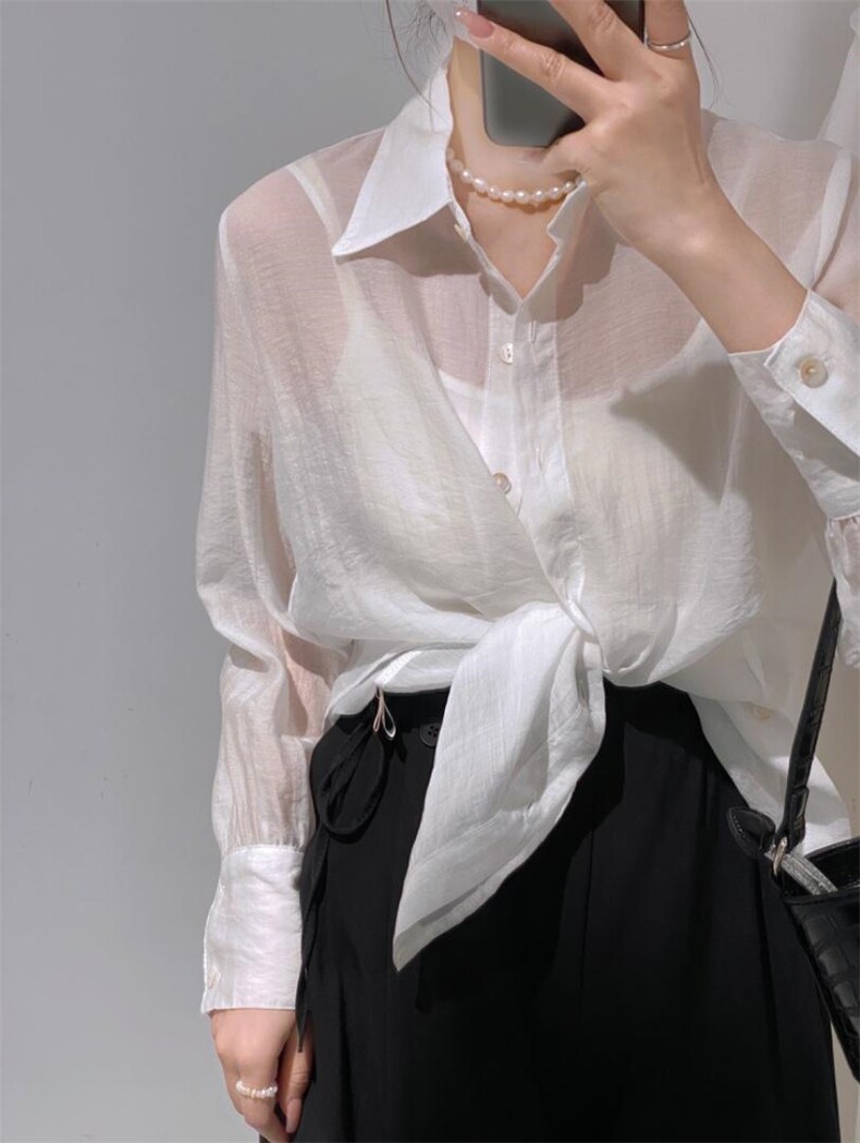 防晒衬衫，女装衬衫，驿谷