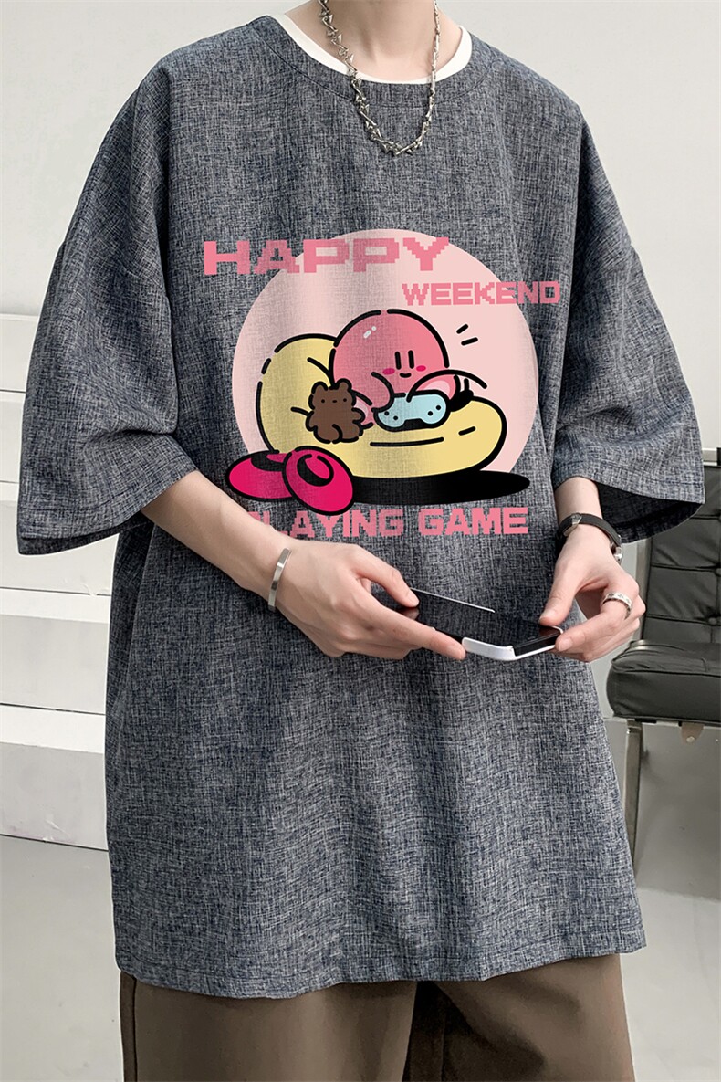 风复古亚麻短袖男棉麻t恤男半袖ZT71313-P35,男装T恤,电商A040