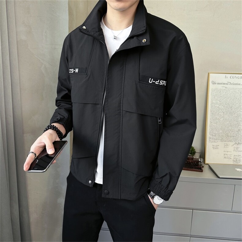 春季店主风新款工装休闲立领夹克高品质外套男潮JK161-P125,男装夹克,电商A413