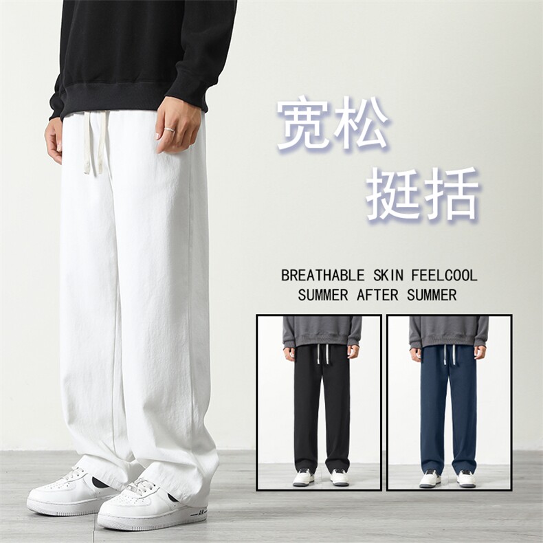 日系纯棉工装裤子男春秋夏季新款宽松直筒运动休闲裤K628特批35,男装休闲裤,星座718-1