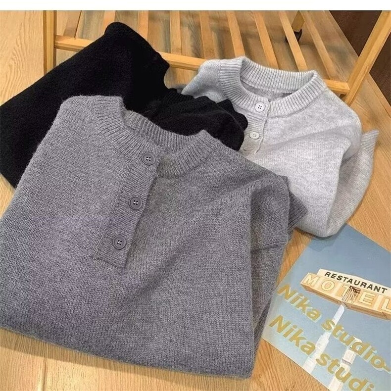 秋款男针织衫圆领单排扣毛衣打底外套M5009P50,男装针织衫/毛衣,星座1013-1