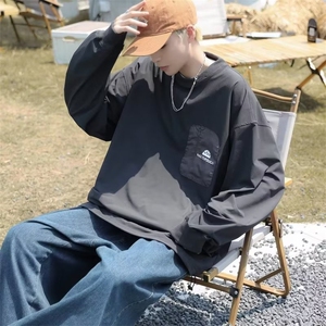 卫衣男韩版潮流长袖字母口袋个性2023秋冬季新款ins外套WB099-P49图片