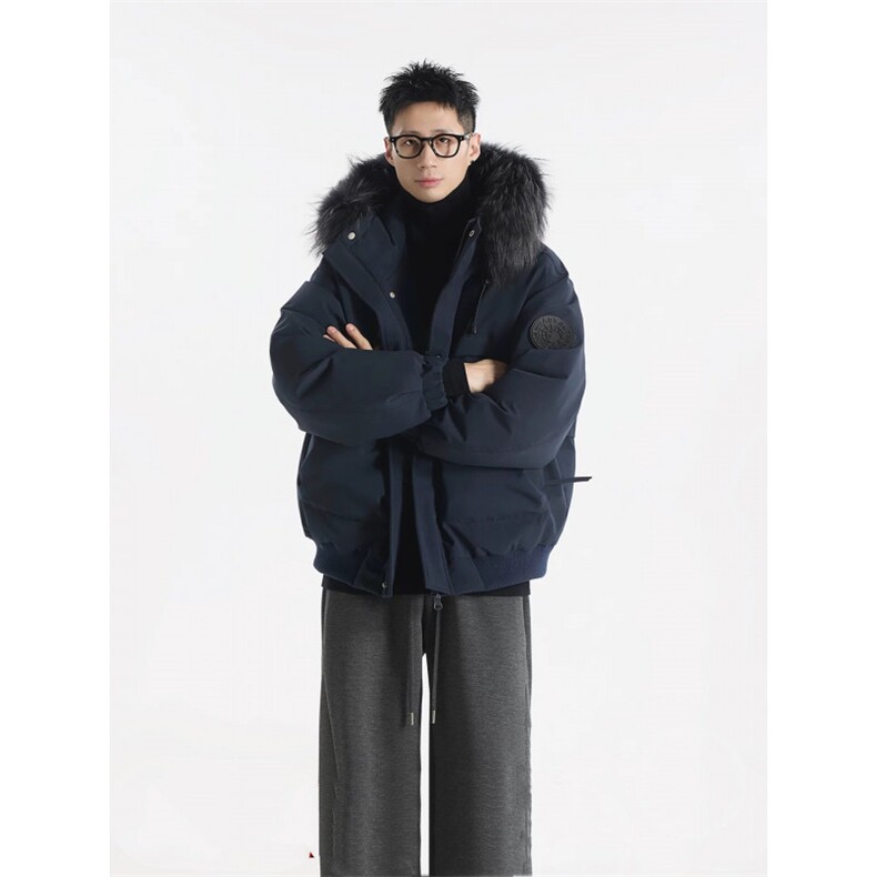 706-MY6625-P158现货冬季美式可拆卸毛领派克服加厚棉服外套,男装棉衣,星座706-1