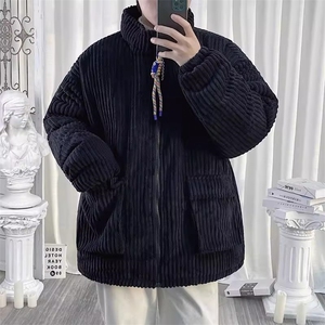 1506-01/MM201/P59冬季棉服情侣百搭灯芯绒棉衣工装宽松棉袄外套图片