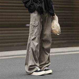 903-AK08-特P60【S-3XL】美拉德复古卡其沙色工装裤! 现货！4图片