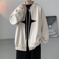 秋款美式复古撞色320G华棉飞行棒球服男女夹克外套XJ273-P70控98，男装夹克，电商B370