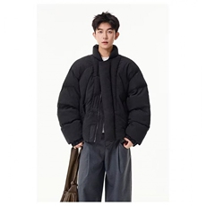 网络图现货潮牌新款韩版立领加厚软宽松面包服外套JM66-P85，女装短外套，星座715-7