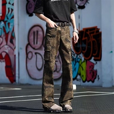 迷彩工装休闲裤男女韩版潮流修身百搭2026夏季ins长裤K6221-P53，男装休闲裤，星座412-2