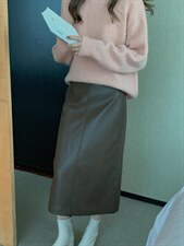 [现货]冬季新款 PU直身半身裙，面料采用环保PU皮革，女装半身裙，炽元素