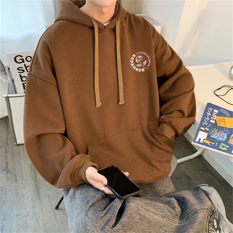 抖音品质秋季320G华棉男士连帽大码印花卫衣WYH516-P45控68,男装卫衣,电商B370