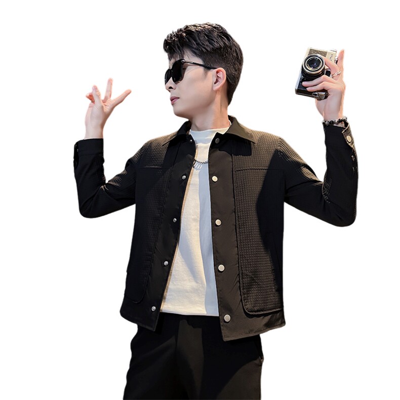 春季新款社会小伙夹克外套男潮流韩版上衣,男装夹克,星座312A