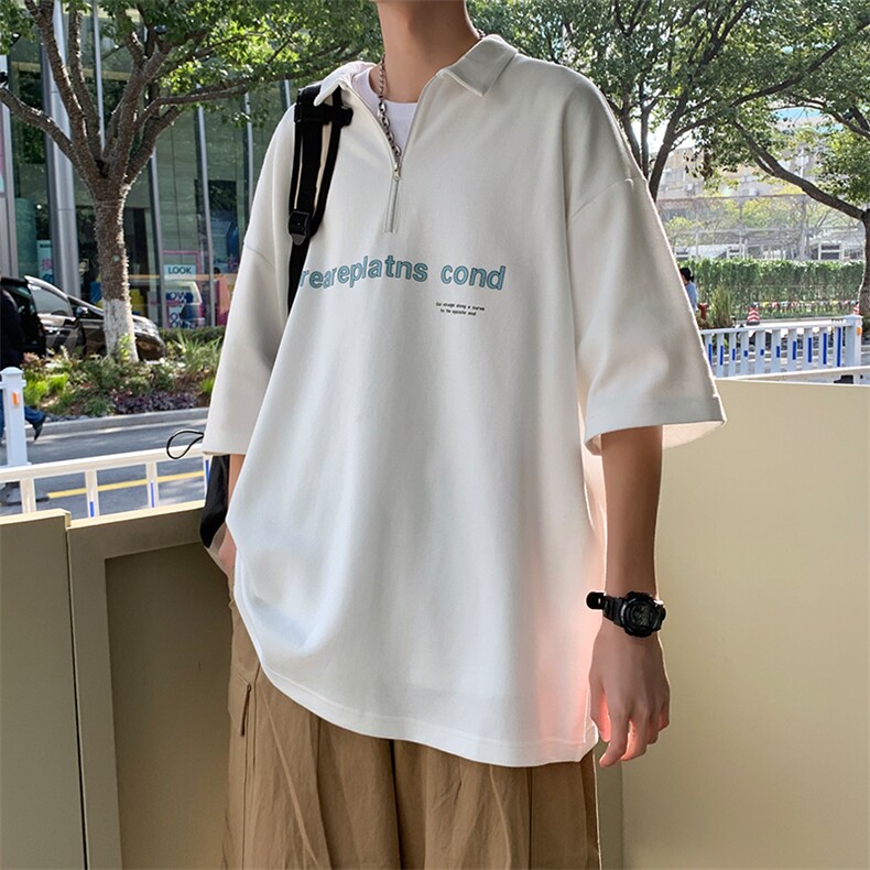 夏季新款POLO杉休闲潮流美式华夫格百搭翻领短袖T恤PL3320-P52,男装T恤,星座717
