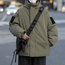冲锋衣棉服女冬季2024新款潮牌美式情侣款棉衣连帽登山外套MF929，男装夹克，星座1116A（原606A-3）