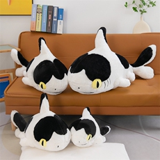 无聊毛绒玩具 牛奶鲨鱼猫