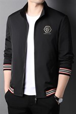 2022纯季新款立领休闲夹克外套男装百搭时尚潮上衣QLM77298-P160图片