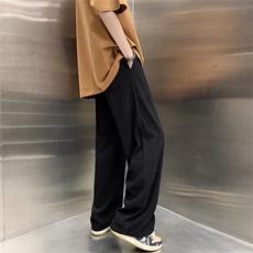 男春夏新款青少年时尚休闲裤冰丝皱A226P32，男装休闲裤，星座1116-2