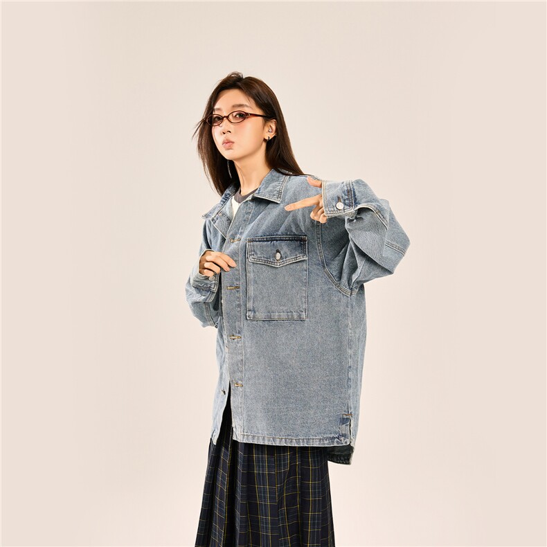 24款新款水洗牛仔情侣潮流衬衫夹克N22/P98，男装夹克，星座202