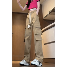 特批P35无差价24秋季防水大口袋机能冲锋裤男设计感拖地长裤K1305，男装休闲裤，电商A001-1