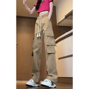 特批P35无差价24秋季防水大口袋机能冲锋裤男设计感拖地长裤K1305图片