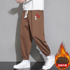 现货跑量大码加绒运动裤男士加厚卫裤风青年学生长裤JR910，男装休闲裤，星座1816-1（原1210-1）