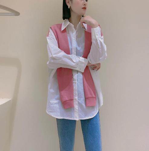 披肩衬衣，女装，咖啡色