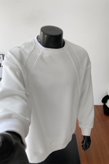 300g华棉大码解构长袖圆领卫衣男W50982特P23W50982J加绒特P27，男装卫衣，电商A001-1