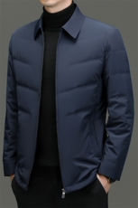C91707钱塘2020-2新款商务休闲翻领简约中年男士羽绒服P260，男装羽绒服，钱塘207-2