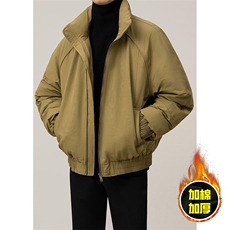 现货美式高街休闲棉衣夹克三防立领纯色户外工装加厚棉服外套，男装夹克，电商A486