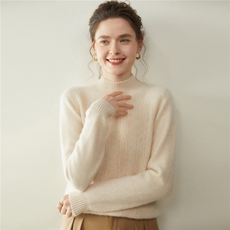 2025年秋季新款百搭七针绞花半高领羊毛衫,女装羊毛衫,拓驰羊绒, 2025年秋季新款百搭七针绞花半高领羊毛衫,女装羊毛衫,拓驰羊绒,