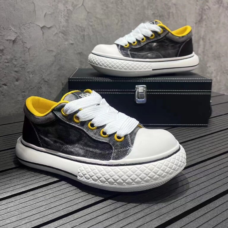 帆布鞋男透气夏季新款休闲板鞋潮鞋男，男鞋帆布鞋，星座1407-6