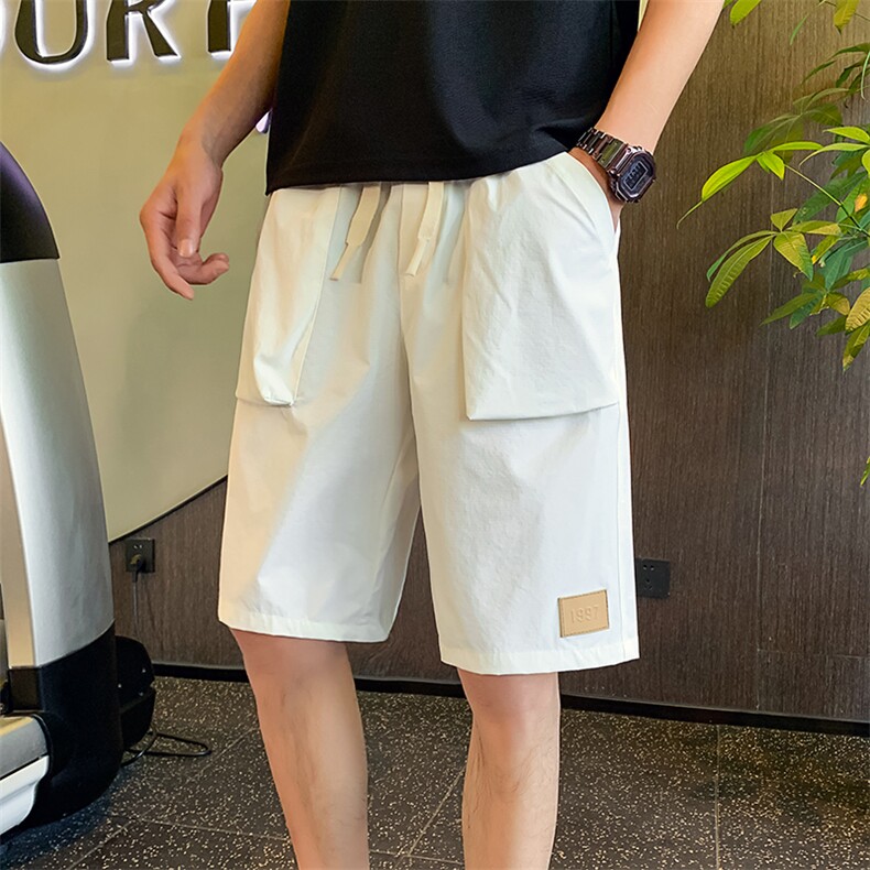 黑色2024夏装精神小伙五分裤男青年潮款休闲短裤DK004-P48,控68,男装休闲裤,电商A108