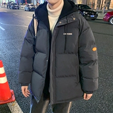 冬季假两件男式棉衣潮流休闲男士棉服宽松棉袄情侣A266-WT08-P65，男装棉衣，电商A266