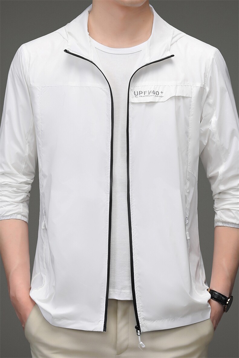 D2023夏季男士户外防晒衣皮肤衣长袖休闲连帽外套超薄防晒服P60,男装夹克,电商B360