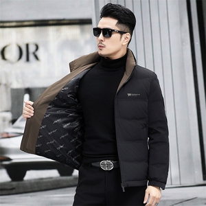 M88501-12钱塘2020-3新款简约冬季厚款时尚中年男士羽绒服P193图片