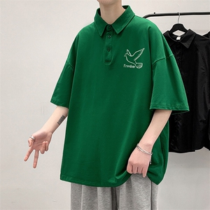 大皂敏电商A088-DP1002-TP35955氨纶夏款宽松短袖T恤控59,初中男生秋季穿搭图片