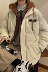 冬季男女假两件棉衣外套青少年加绒加厚创意棉服8117-P140控价188，男装棉衣，电商A441-1