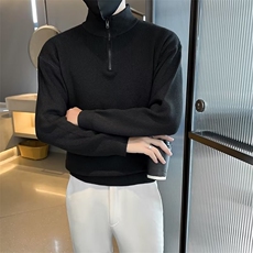高领毛衣男士立领男装针织衫外套秋冬季半拉链毛线打底衫MY802，男装针织衫/毛衣，星座1116A-2（原606A-1）