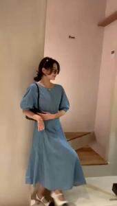 【现货】夏季新款韩系高品质天丝牛仔连衣裙，女装连衣裙，1+9