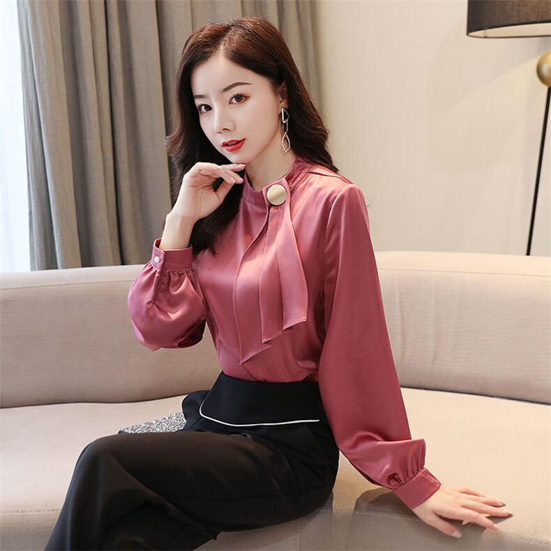 2021春款长袖衬衫百搭可爱街头唯美潮流洋气时尚显瘦气质,女装衬衫,韩美纤衣