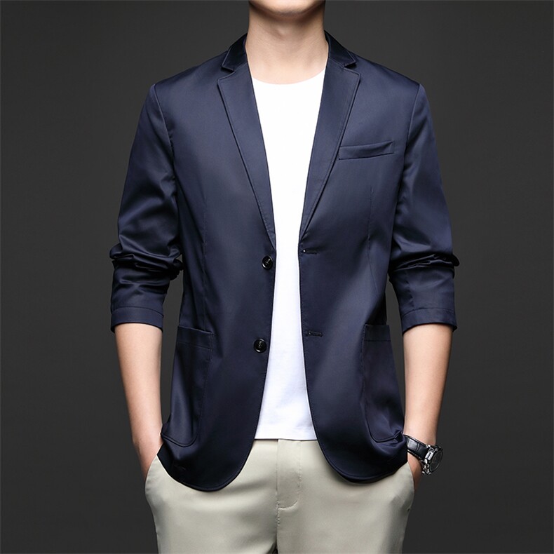 D33728秋冬新款男士西服薄款商务休闲男装外套轻薄通勤外衣,男装西服,电商B360