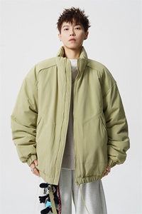 冬季美拉德立领棉服潮流百搭纯色棉衣撞色棉服外套HY8822-P75图片