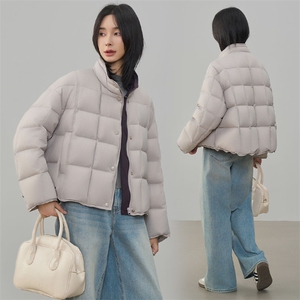 现货2025年冬季新款羽绒服90白鸭绒休闲风女图片