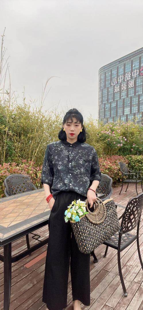 纯苎连衣裙小衫裤子裙子衬衣 时尚风 风淑女风休闲风，女装连衣裙，川哲