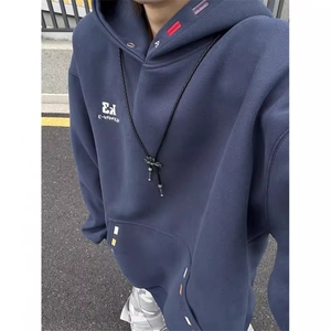 【004】刺绣卫衣男廓形连帽衫青岛即墨外套A079-W07-P46图片