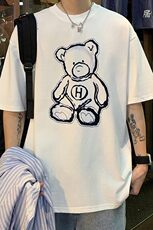 2025年夏季短袖t恤男宽松大码港风青少年纯棉打底五分袖TX415-P25，男装T恤，星座505-3