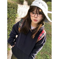 抖音得物高品质二开25秋冬美式重磅宽松纯色连帽贝壳刺绣卫衣W63，男装卫衣，电商A486